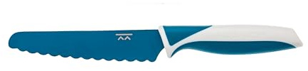 KiddiKutter Trainingsmesser (Blau) - Leichter Easy Grip Edelstahl - Kindersicheres Messer - BPA-frei - Spülmaschinenfest - 3yr+