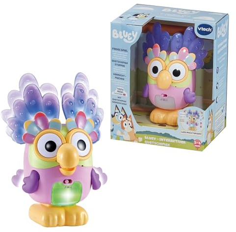 VTech Bluey – Interaktiver Quatschimax mit Musik, Geräuschen, Licht und Stimmeffekten – Spielzeug für Kinder ab 3 Jahren