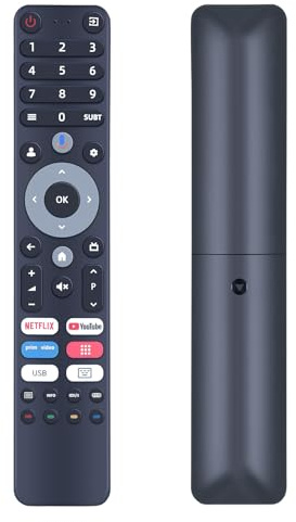 GOUYESHO Neu Ersatz Sprachfernbedienung passend für OK. UHD LED TV OTV 40GF-5023C, 32GH-5023C, OTV 43AU-5023C, OTV 50AU-5023C, OTV43AU-5023C, OTV50AU-5023C, OTV40GF-5023C, 32GH-5023C