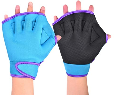 Schwimmhandschuhe für Damen, Schwimmhandschuhe, Schwimmtraining, Wassertauchausrüstung, Gummi-Fäustlinge, kein Verblassen, für Männer, Frauen, Kinder