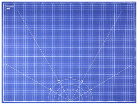Snyderline Schneidematte A0 selbstheilend, 90x120cm, blau/sw 5-lagig / 3 mm | Schneidunterlage beidseitig bedruckt, Cutting Mat schnittfest mit cm-/Inch-Raster. Für Nähen, Modellbau, Basteln & Cutter
