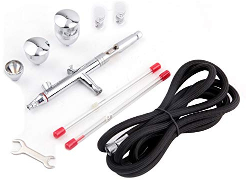 Airbrush Fengda FE-183K Präzisions-Dual-Action-Airbrush-Set für Schwerkraftzufuhr mit 3 Körbchengrößen und 3 Düse (0,3, 0,5 und 0,8mm)