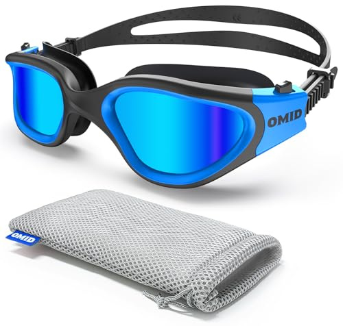 OMID Schwimmbrille, P2 Komfortable Anti-Fog Schwimmbrille für Männer Frauen Erwachsene Jugend