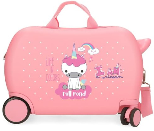 Roll Road I, Rosa, Kinderkoffer Unicorn