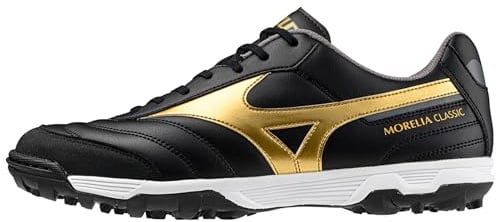 Mizuno Morelia Sala Classic TF Multinockenschuhe Schwarz Gold Dark Shadow Größe 41 Unisex