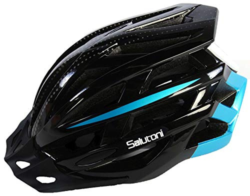 Herrenhelm Schutzhelm Herren Jungen Jugend Fahrrad Helm Jungenhelm Fahrradhelm Volare Salutoni Schwarz Blau 54-58 cm 846