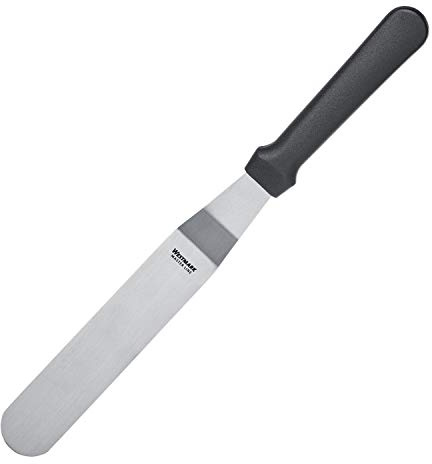 Westmark Profi-Winkelpalette/Konditorenmesser, Gewinkelt, Flexibel, Klingenmaß: 3 x 14 cm, Länge: 29,5 cm, Rostfreier Edelstahl/Kunststoff, Master Line, Schwarz/Silber, 31262270