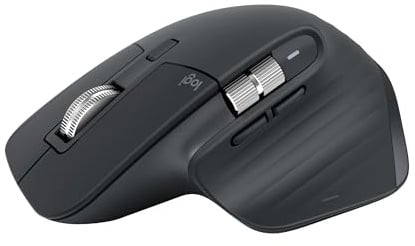 Logitech MX Master 3S – Kabellose Hochleistungs-Maus | Ultraschnelles Scrollen, Ergo, 8K DPI, Abtastung auf Glas, leise Klicks, Bluetooth, Windows, Linux, Chrome - Grafit