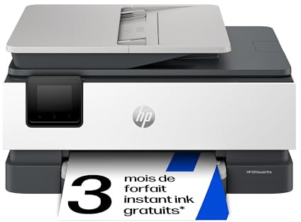 HP OfficeJet Pro 8122e Multifunktionsdrucker, 6 Monate gratis drucken Instant Ink inklusive, Drucker, Scanner, Kopierer, Fax, WLAN, LAN, Duplex, ePrint, Airprint, Basalt
