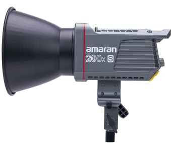 Amaran 200x S - Zweifarbige COB-Videoleuchte 2700-6500K, Kompaktes LED-Punktlicht für Fotografie & Videografie, 200Watt Monolicht-Hauptlicht - Bluetooth 5.0 Mesh, Standard-Bowens-Montage