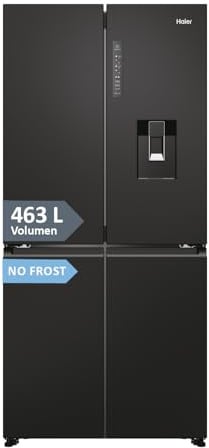 Haier Multi Door Kühl-Gefrierkombination CUBE 83 Serie 7 HCR7818DWPT | 4-türiger Kühlschrank mit Gefrierfach, XXL-Fassungsvermögen & 83cm Breite, 463L, Energieklasse D, Wasserspender & No Frost