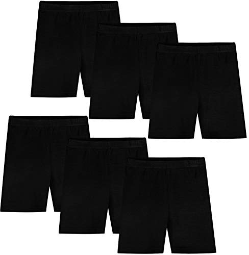 Auranso 6er Pack Radlerhose Mädchen Kurze Leggings mädchen Hose Shorts Radlerhosen Kinder Legging Hosen Sommershorts für 134 140 152 158