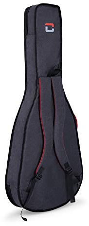 Crossrock CRSG107CTGR 3/4 Tasche für Konzertgitarre, 10 mm Polsterung, Rucksack erhältlich, Dunkelgrau