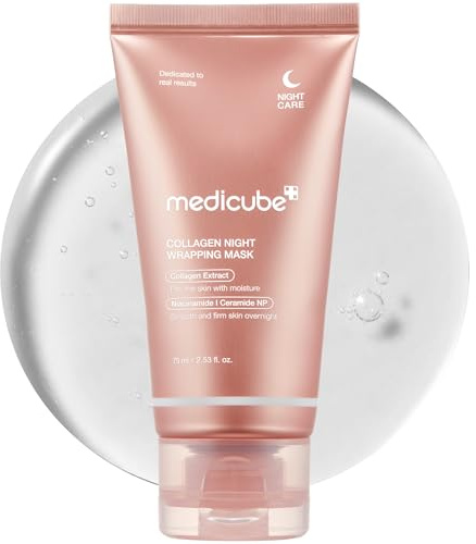 Medicube Collagen Night Wrapping Cream | Overnight Sleeping Mask to protect skin elasticity with Collagen | Skin elasticity visible improved | Korean skincare 2.53 fl.oz (75ml)