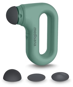 medisana HM 330 Mini Handmassagegerät zur Selbstmassage, Massage von Triggerpunkten, zur Muskelaktivierung und Regeneration, Vibrationsmassage mit wählbaren Aufsätzen und Intensitäten