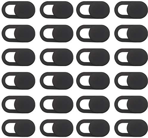 metagio 24 Stück Webcam Abdeckung Ultradünn Kamera Cover Handy | Handy Kamera Webcam Abdeckung für Computer,Handy,Tablet,Laptop,Schutz Ihrer Privatsphäre(Schwarz)