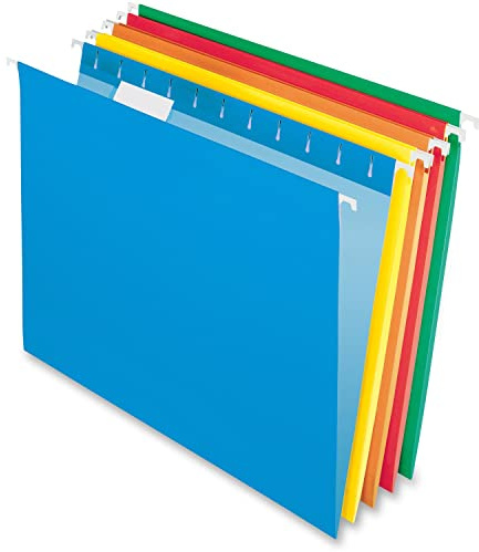 Pendaflex Hängemappen, Briefgröße, 1/5-Schnitt, verstellbare Reiter, 25 Stück pro Box (81663)