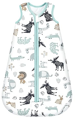 Mosebears Baby Schlafsack Winter 2.5 Tog,100% Baumwolle Baby Winterschlafsack für Babys 0-24 Monate,L(12-18 Monate)