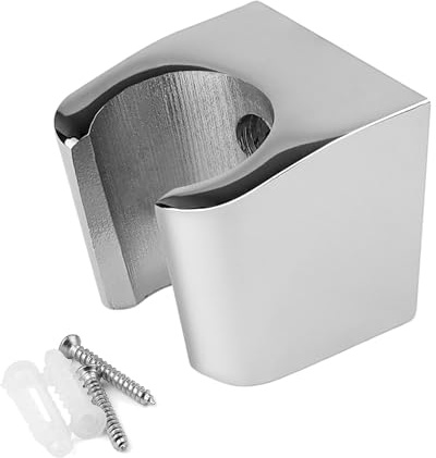 Zinklegierung Brausehalter, GEBAUM Silber Handbrause Halterung, Duschkopfhalterung mit Schrauben, Produktabmessungen L x B x H: 3,5 x 3,3 x 3,1 cm, Kann im Badezimmer Verwendet