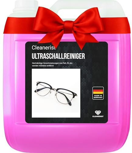 Cleanerist | 10L Ultraschallreiniger Konzentrat für Schmuck, Dental, Brille & Uhren – Flüssigkeit geeignet für alle Ultraschallgerät – reinigt auch Kleinteile, Zahnersatz & Münzen im Ultraschallbad