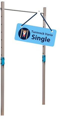 HUDORA Vario Turnreck - 7-fach höhenverstellbare Turnstange für Kinder & Erwachsene - erweiterbares Turnreck mit Reckstange aus Edelstahl - belastbare Outdoor Fitnessstange für bis zu 120kg