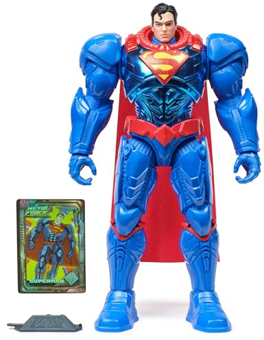 DC Metal Force Superman Action-Figur, 30cm groß, mit 8 Bewegungspunkten für actionreiche Abenteuer. Für Kinder ab 4 Jahren