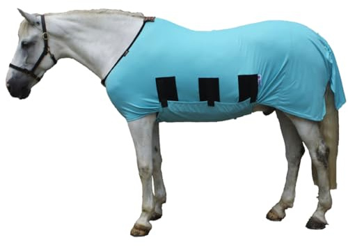 Ekzemerdecke für Pferd und Pony | Fliegendecke mit vollem Bauchschutz und XL-Schweifschutz | Effektiver Schutz vor Insekten | Qualität von Snuggy Hoods | 3 Farben, 11 Größen