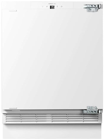 Cecotec Bolero Coolmarket TF BI 101 White E. Integrierbarer Mini-Gefrierschrank, 101 l, Display Touch und Fast Freezing, umkehrbare Tür, einstellbare Temperatur -14 °C bis -24 °C,
