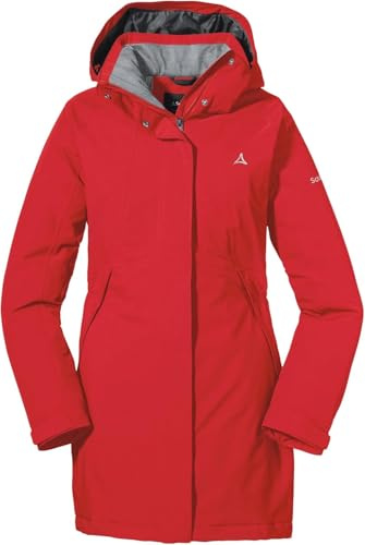 Schöffel Damen Insulated Jacket Bastianisee L, funktionale Winterjacke mit abnehmbarer Kapuze, wasserdichte und windabweisende Outdoor Jacke mit 4-Wege-Stretch