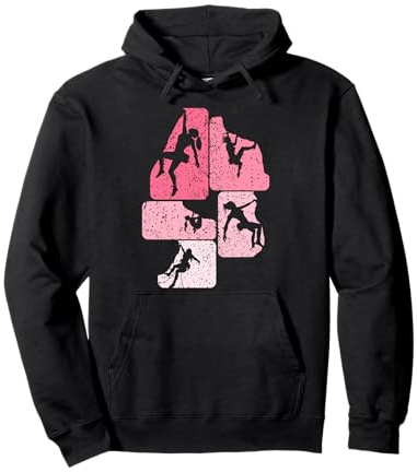 Klettern Kletterer Bergsteigen Bouldern Damen Mädchen Pullover Hoodie