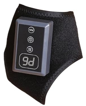 Knöchel-Heizwickler: Stufen-Temperatur-Controller, beruhigendes Vibrations-Massagegerät, flexibles Laptop-Zubehör, für Füße, Waden