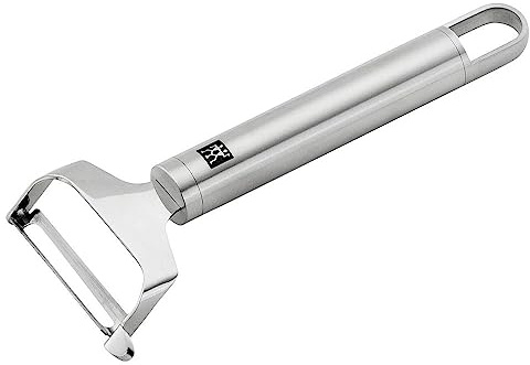 ZWILLING Pro Pendelschäler, Länge: 17 cm, Rostfreier Edelstahl, Ergonomisch geformter Griff, Silber