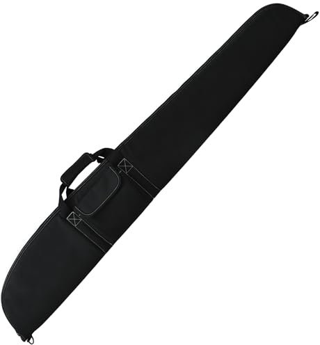 AUMTISC Gewehr-Weichkoffer Langer Einzelwaffenkoffer,Schusswaffen-Transportkoffer mit Schaumstoffpolsterung 131/138cm für Jagd im Freien Schießübungen