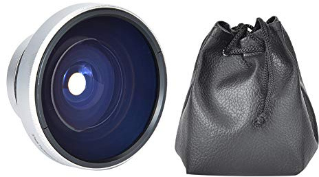 Nosqew Super Fisheye-Objektiv, 37 Mm, 0,25 X, Hochwertiges Weitwinkel-Konvertierungsobjektiv aus Aluminiumlegierung, Optisches Glas, für DSLR-Kameras mit 37 Mm Filtergewinde,
