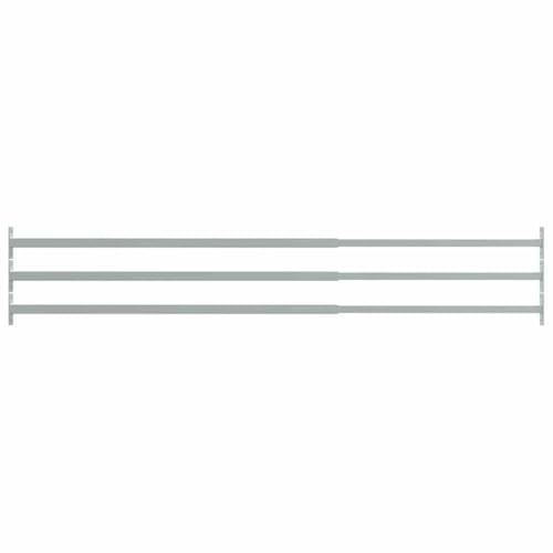 vidaXL Einstellbare Sicherheitsfensterstangen, 3 Stück, Silber, 710–1200 mm, Stahl, Fenstergriffschutz, Sicherheitsbarriere für Haus und Büro, Kinderschutz, Einfache Montage