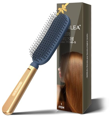 SHINLEA Entwirrende Haarbürste für nasses und trockenes Haar, Föhnen Styling-Haarbürste für Damen, Herren, Kinder, reduziert Bruch, beseitigt Knoten, Haarbürste mit Kugelspitzen
