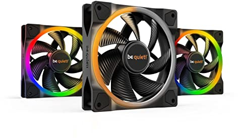 be quiet! Light Wings 120mm Black PWM ARGB PC Gehäuse Lüfter, Triple Pack | Vielzählige Farben und Effekte, 18 ARGB LEDs, 7 geräuschoptimierte Lüfterblätter, hoher Airflow, langlebiges Rifle-Lager