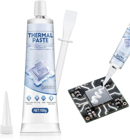 HONTAOK Kühlpaste CPU, Wärmeleitpaste CPU, Thermalpaste, Es Besitzt Eine Ausgezeichnete Wärmeleitfähigkeit und Eignet Sich für Eine Vielzahl Von Geräten, Darunter CPU, GPU und Chipsätze, 100ml