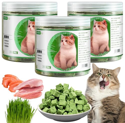 150g Katzengras Beißstäbe und Snacks für Zahnpflege und Haarknäuelentfernung