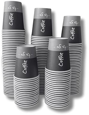 Generisch Kaffeebecher to go - Pappbecher 1000 Stück 200ml Einwegbecher für Kalt & Heißgetränke wie Tee Kaffee Espresso