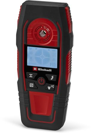 Einhell Digitales Ortungsgerät TE-MD 80 (max. Ortungstiefe Eisenmetall 80 mm, Stromleitung 60 mm, Nichteisenmetall 38 mm, Holz 24 mm, automat. Kalibrierung, LCD-Anzeige)