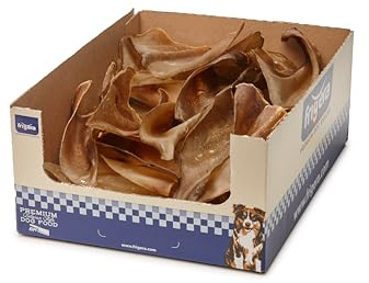 Frigera Rinderohren 30 St. 600g - Natürlicher Hundesnack, Geruchsarm, Haut- und Fellpflege, Gluten- und Getreidefrei