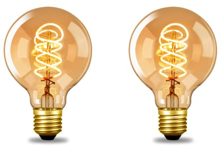 NUODIFAN Edison Vintage Glühbirne E27, Led Retro Glühbirne Dimmbar 4W LED Lampe Warmweiß 2700K Led Leuchtmittel Ideal für Nostalgie und Retro Beleuchtung im Haus Café Bar