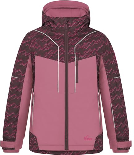 normani Kinder Winterjacke wasserdichte Skijacke mit Abnehmbarer Kapuze Thermojacke Funktionsjacke für Junge und Mädchen