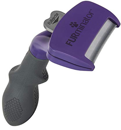 FURminator deShedding-Tool Katze M/L Langhaar | Unterhaarentfernung | Entfernen von losen Haaren | Skin Guard | Ergonomischer und rutschfester Griff