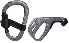 Mammut Smart 2.0 Belay Package | Sicherungsgerät und Karabiner Set, Zubehör zum Klettern | Grey, One Size