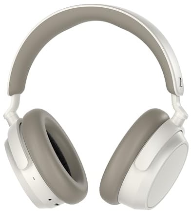 Sennheiser ACCENTUM Plus Wireless Noise Cancelling Headphones - Quick-Charge-Funktion, 50 Std. Akkulaufzeit, adaptives Hybrid-ANC, kabellose Bluetooth Over-Ear Kopfhörer für Reisen, Schule, weiß