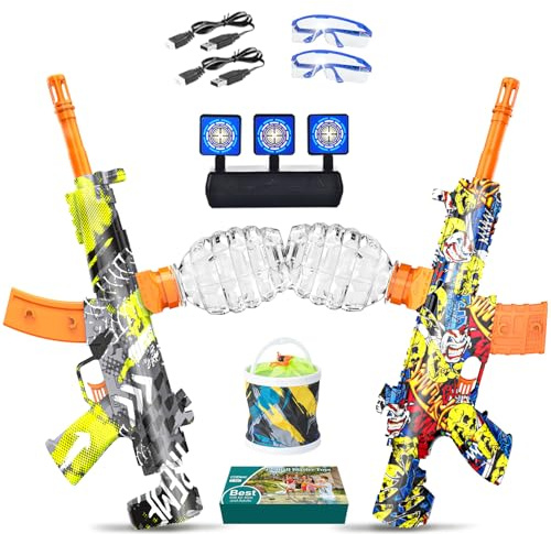 UTIJFOY Set of 2 Gel Blaster Toys, Funny Gel Splatter Toys for Birthday, Outdoor Team Games, New Year, Daily Reward, Halloween