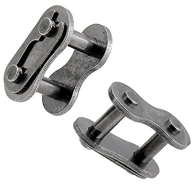 A ABSOPRO 420 Chain Master Link 2 Stück Für 50cc 125cc Pitbikes | Farbe Silberton, Material Metall, Für 70cc 90cc 110cc Geländefahrzeuge & Dirt Bikes, Stiftdurchmesser 0.39cm
