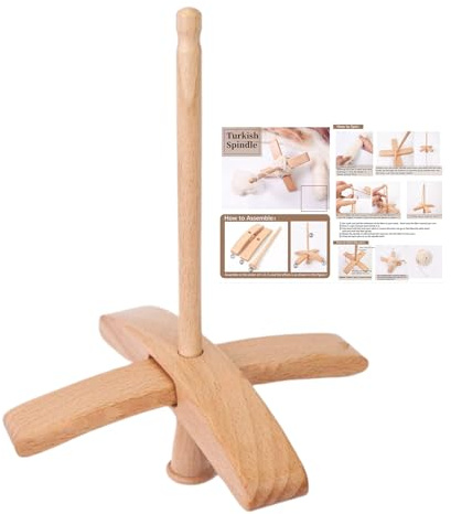 Drop Spindel, Leichtes Türkisches Holz Spinnrad, Handspindel Zum Spinnen, Für Häkeln, Weben, Wolle, Garn & Handarbeiten